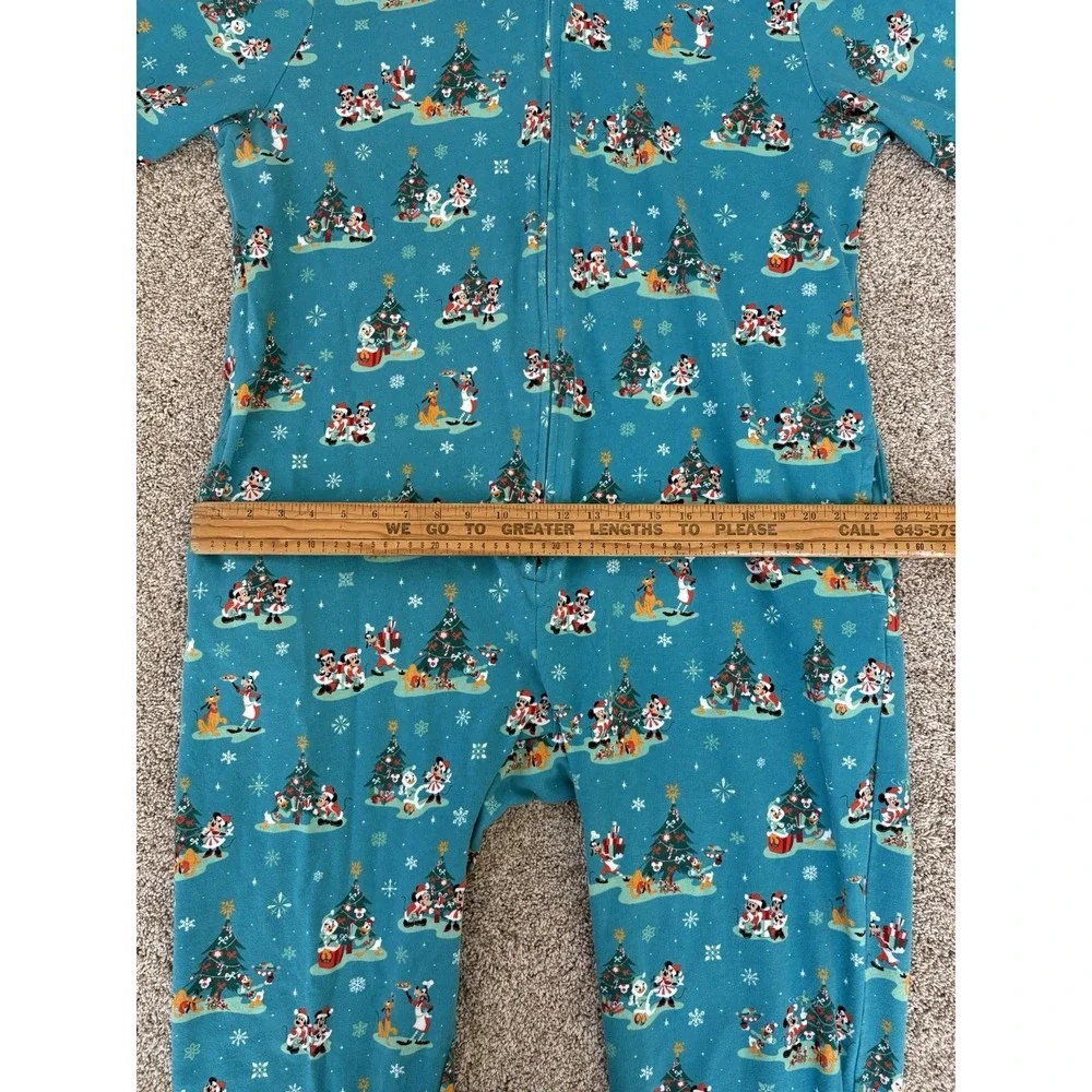 Disney Mickey & Friends Mens‎ XL Christmas Holiday Mouse Ears Coverall Pajamas